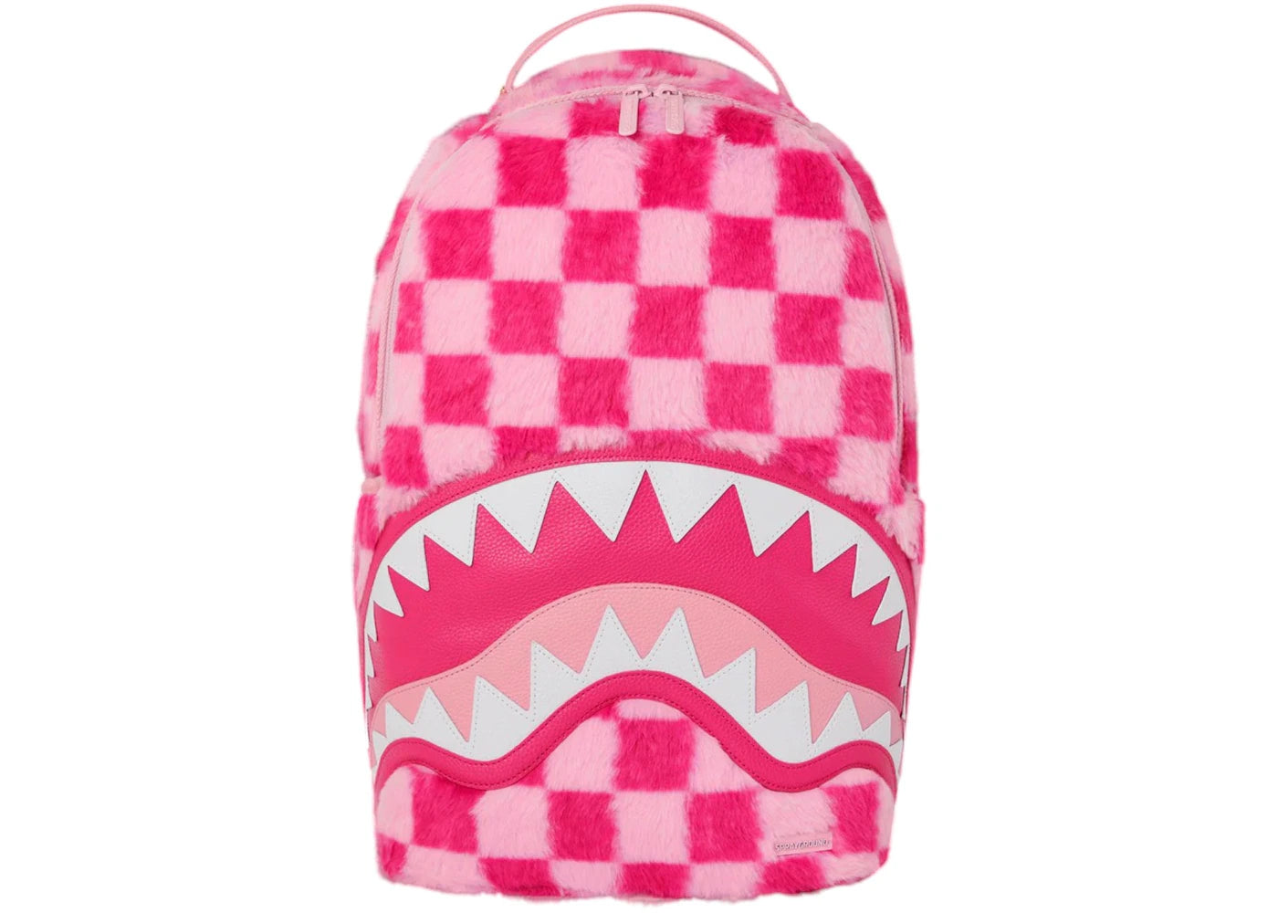 Sprayground Furzilla Shark Pink Check Backpack Multicolor - main view