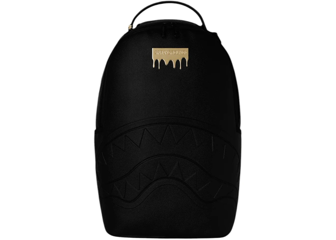 Sprayground Gold Brick Luxe Backpack Black - main view