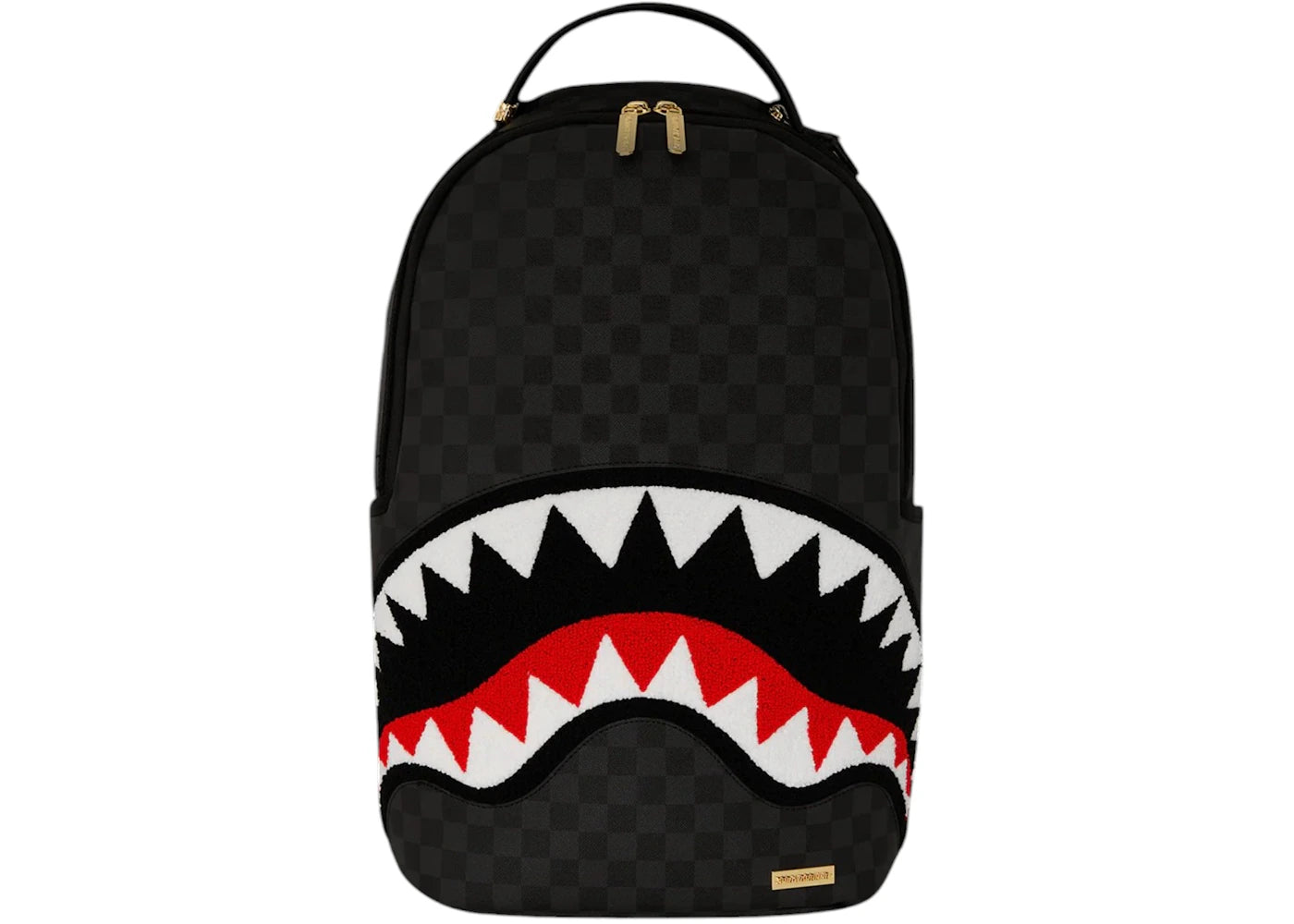 Sprayground Lights Out Sharks In Paris Chenille Shark Backpack Multicolor - main view