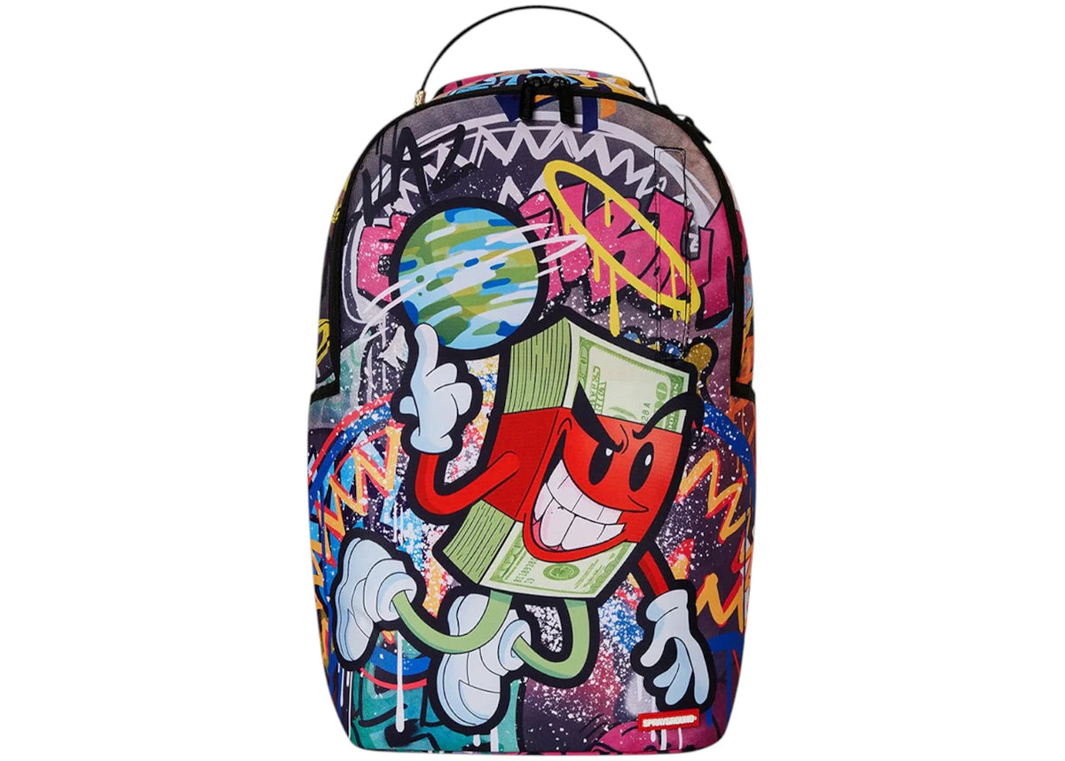 Sprayground Money Makes The World Go Round DLXV Backpack Multicolor - main view