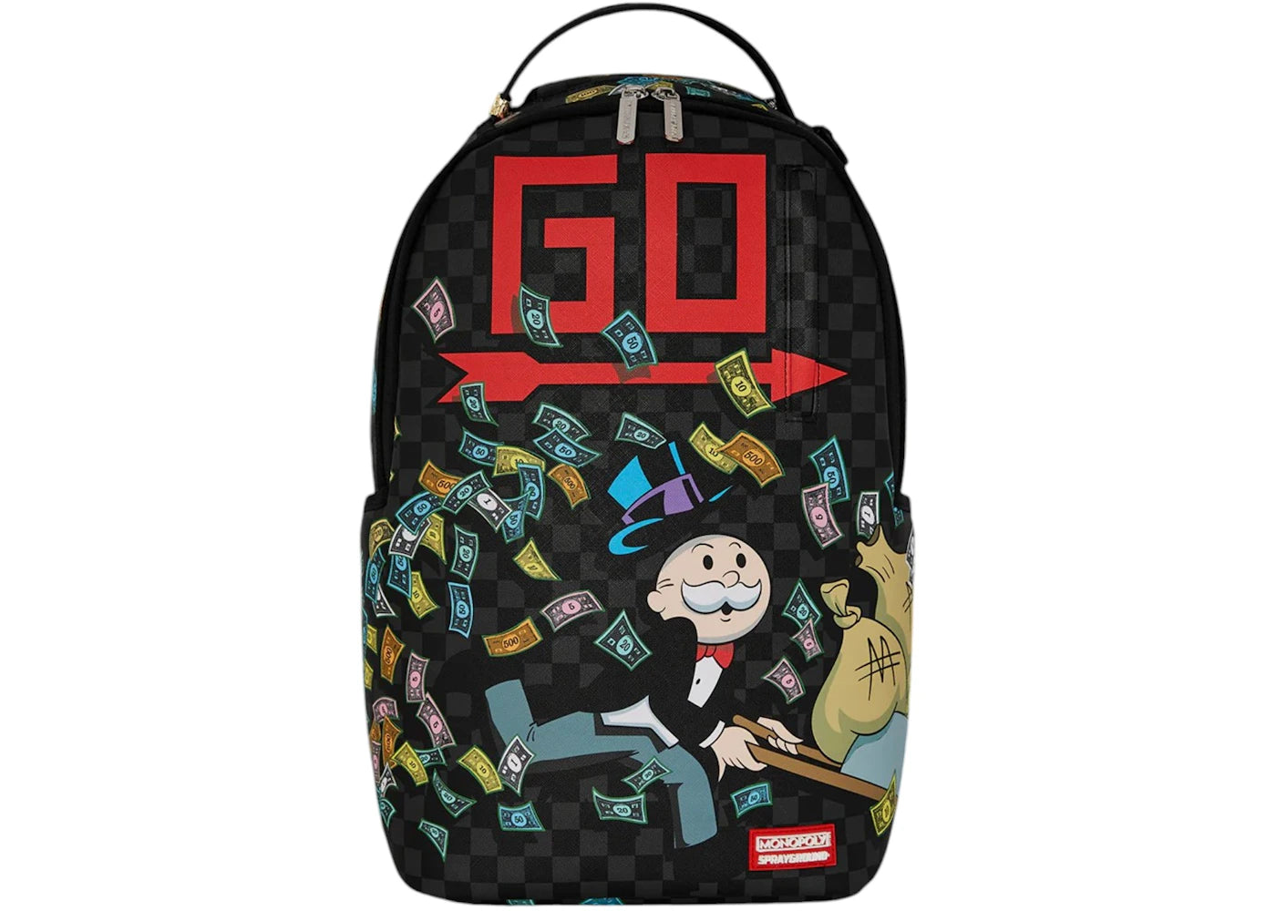 Sprayground Monopoly Wheel Barrel Backpack Multicolor - main view