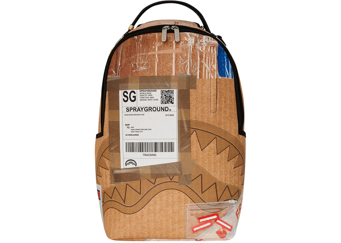 Sprayground Overnight Delivery Backpack Brown - main view
