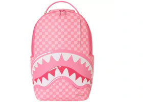 Sprayground Pink New Check Faces Backpack Pink - main view