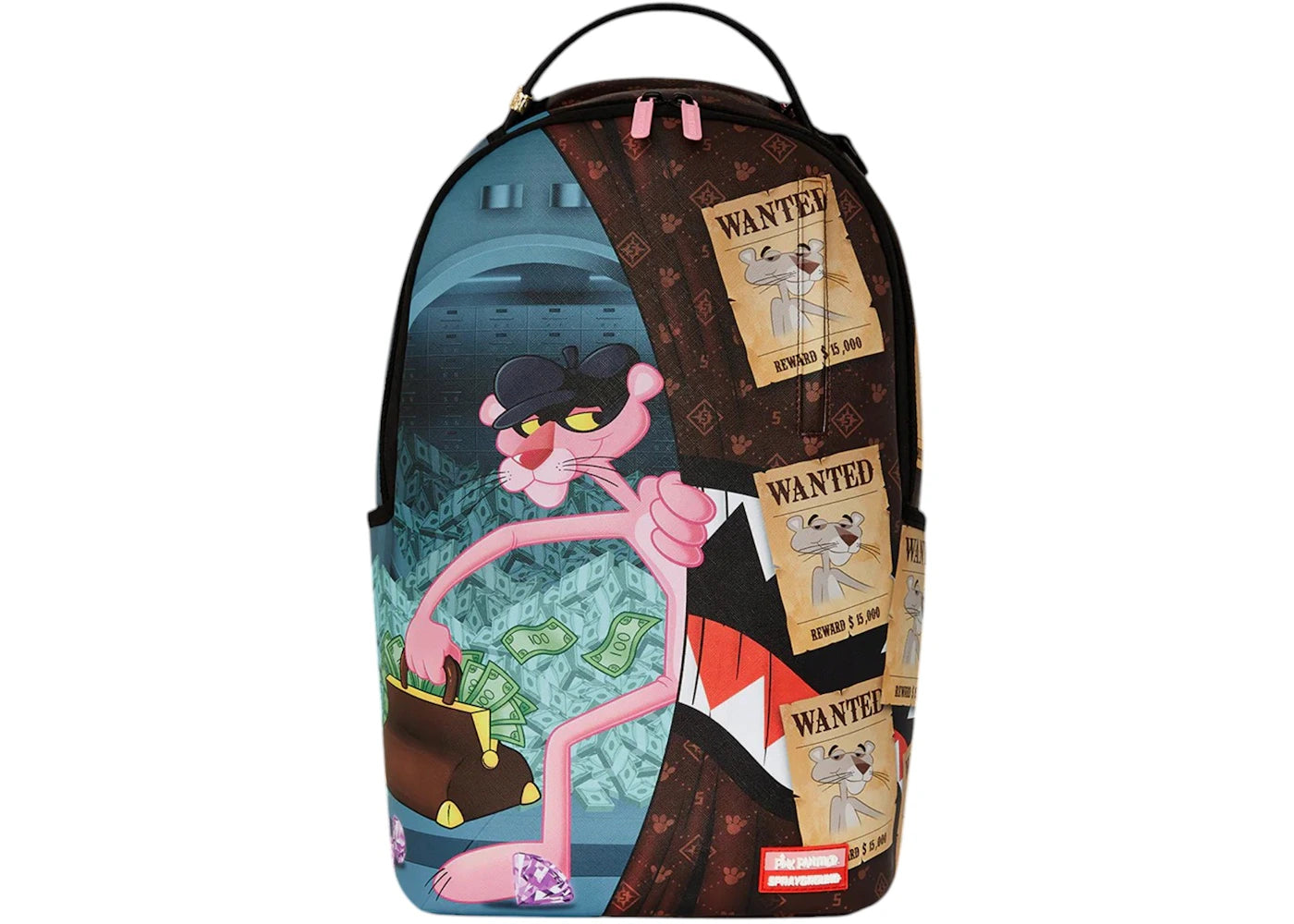 Sprayground Pink Panther Heist Getaway DLXV Backpack Multicolor - main view