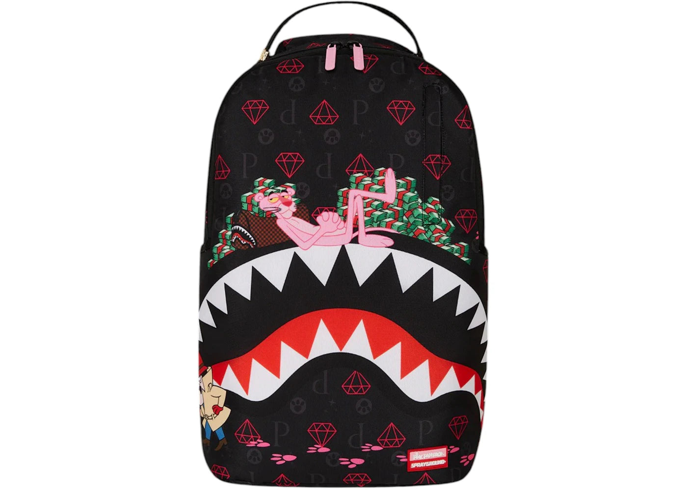 Sprayground Pink Panther Pink Mischief Backpack Multicolor - main view