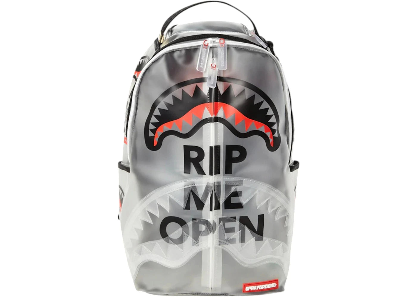 Sprayground Rip Me Open Backpack Translucent White - main view