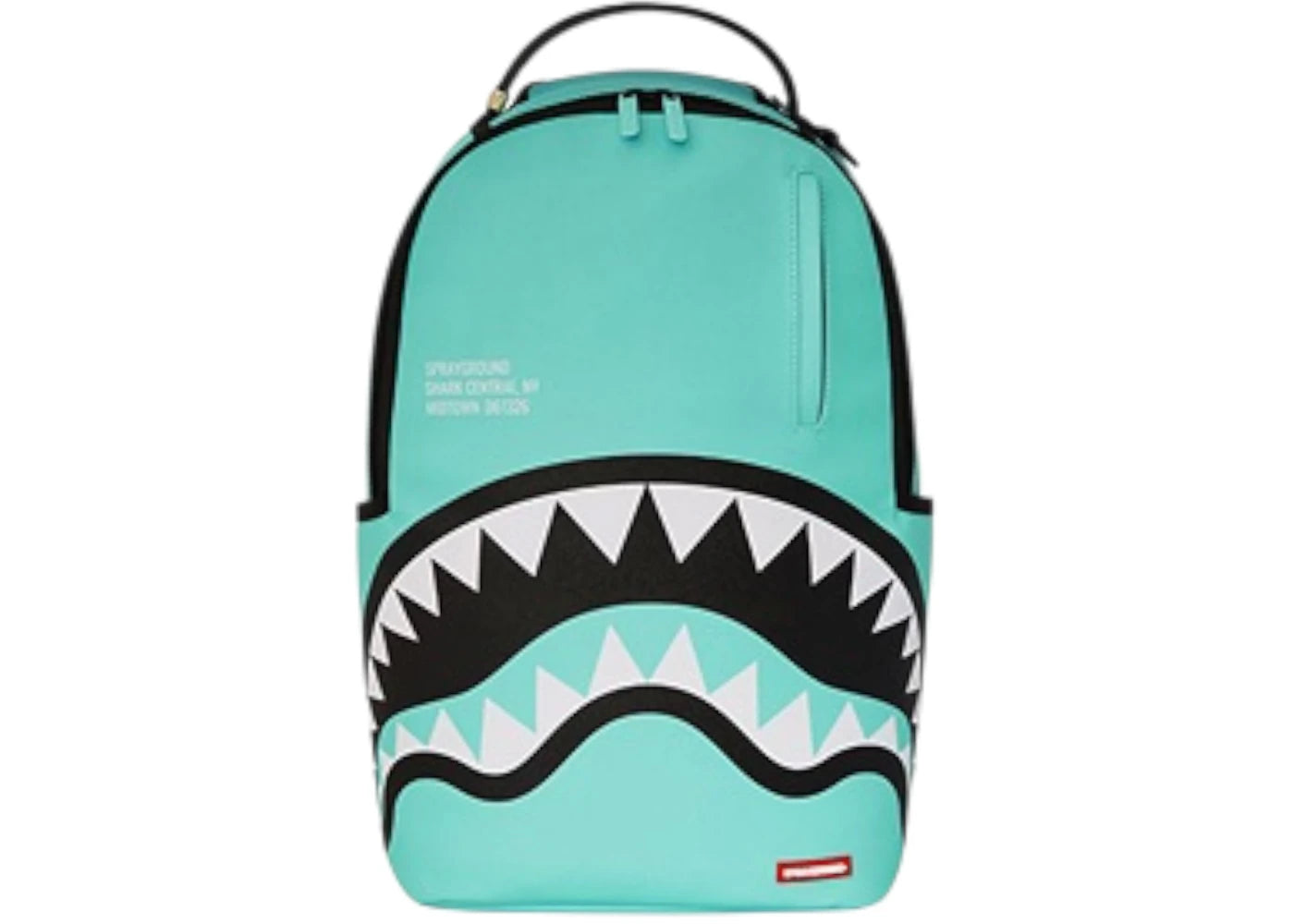 Sprayground Shark Central Aqua DLXSV Backpack Blue - main view