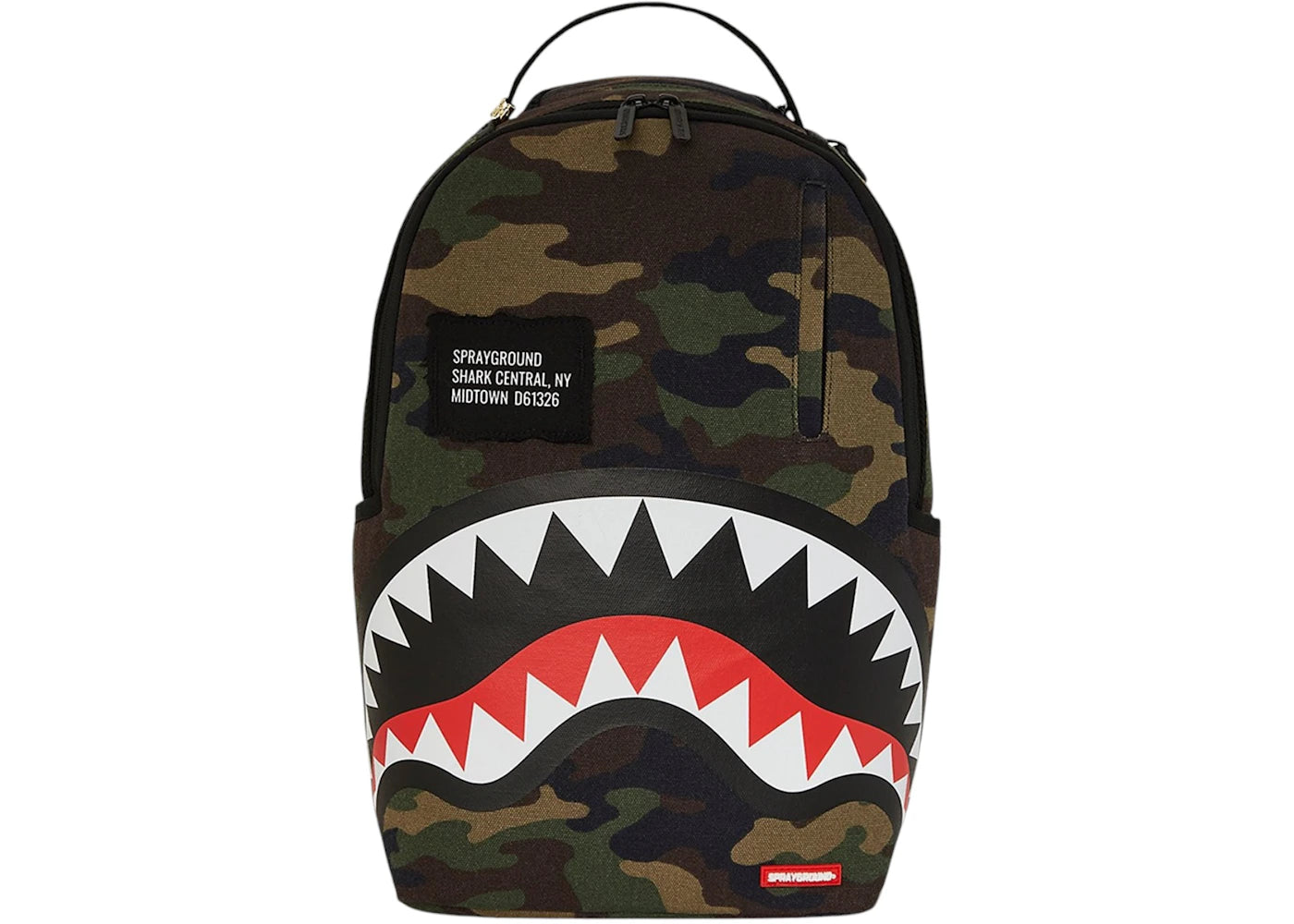Sprayground Shark Central Camo DLXS Backpack Multicolor - main view