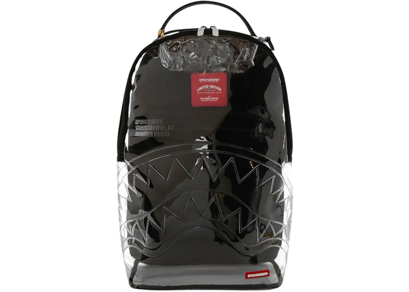 Sprayground Shark Central Clear Backpack Clear - main view