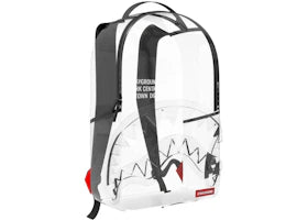 Sprayground Shark Central Clear DLX Backpack White - main view