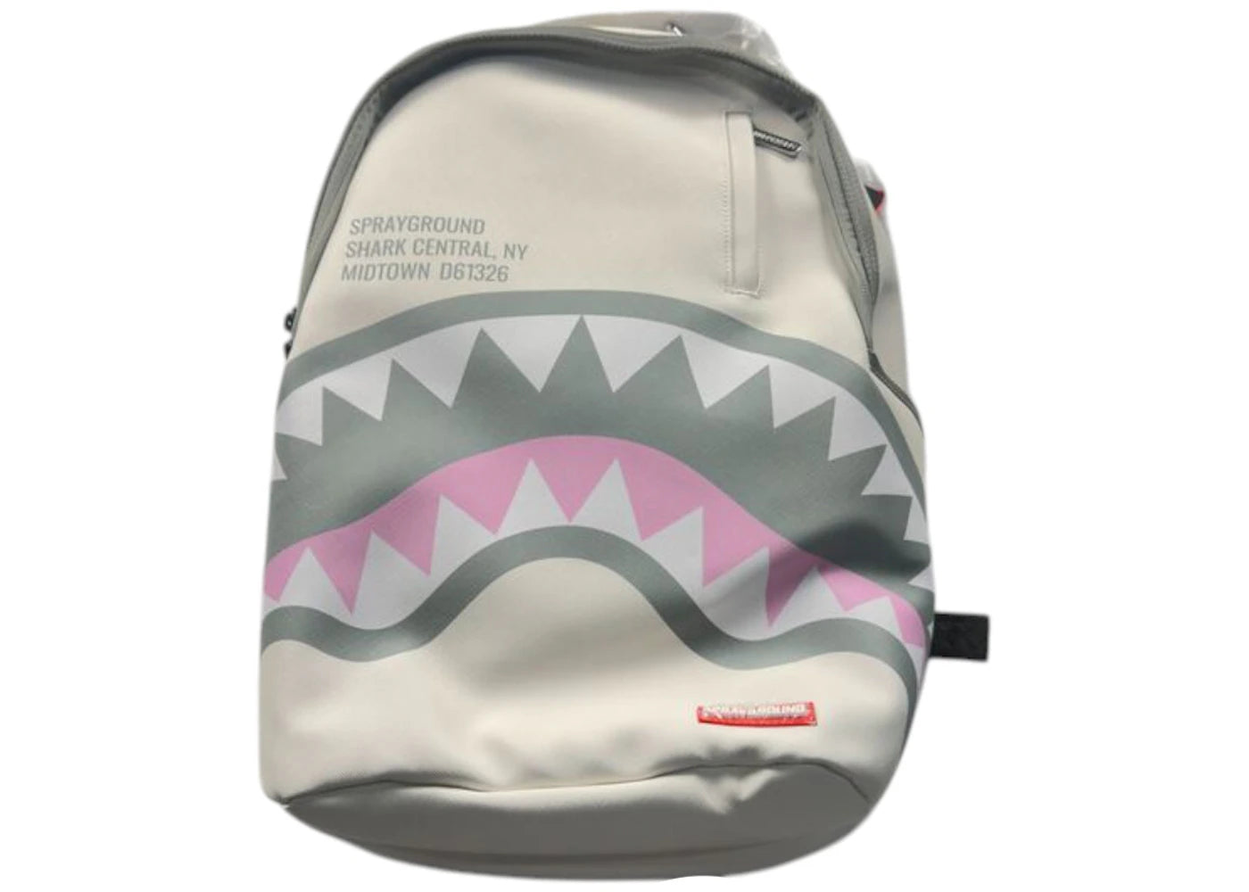 Sprayground Shark Central Rose DLXSV Backpack White/Black - main view