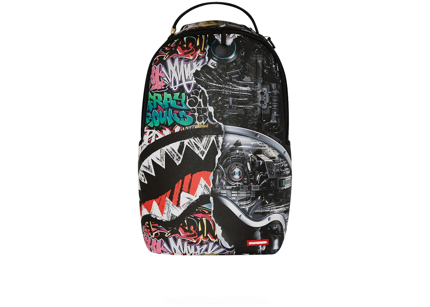 Sprayground Split Cybershark DLXSV Backpack Black - main view