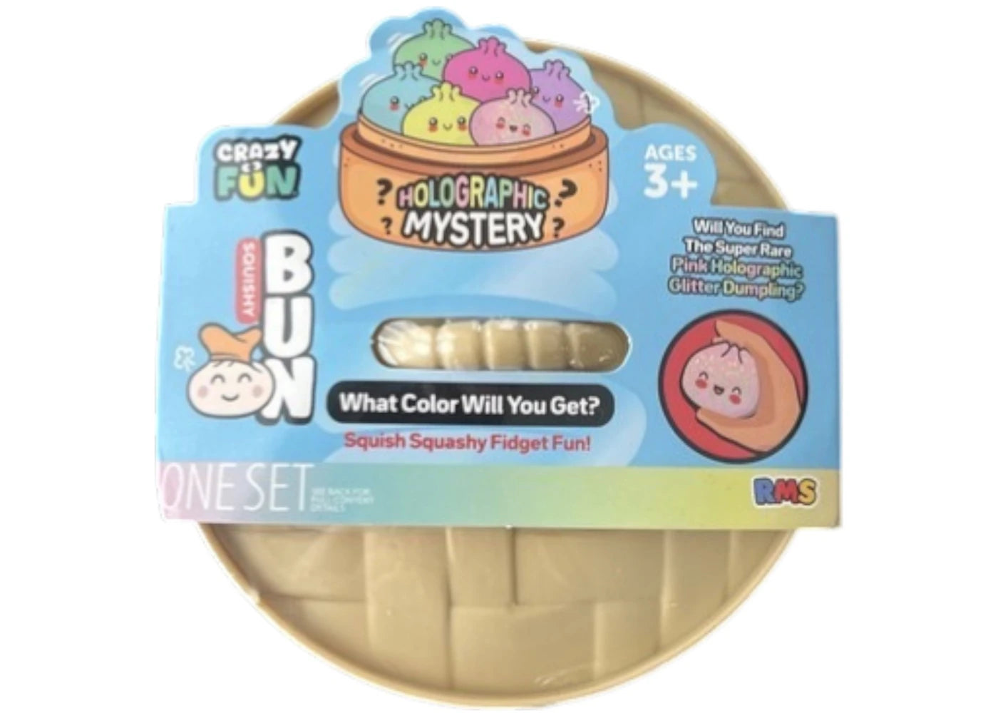 Squishy Bun Holographic Mystery Squishy InchDumpling Inch Blind Box - main view