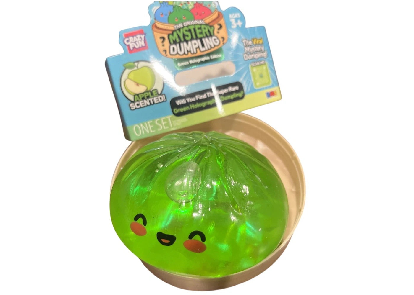 Squishy Bun The Original Mystery Dumpling Apple Scented Green Holographic Dumpling Chase - main view