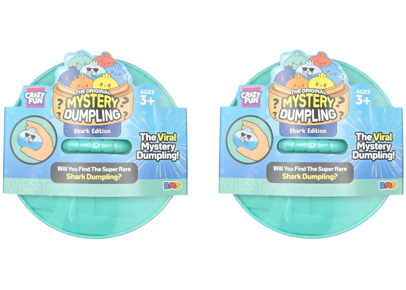 Squishy Bun The Original Mystery Dumpling Shark Edition Blind Box 2x Lot - main view