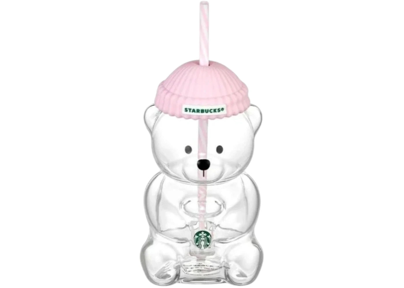 Starbucks Baby Pink Bearista Glass Cold Cup - main view
