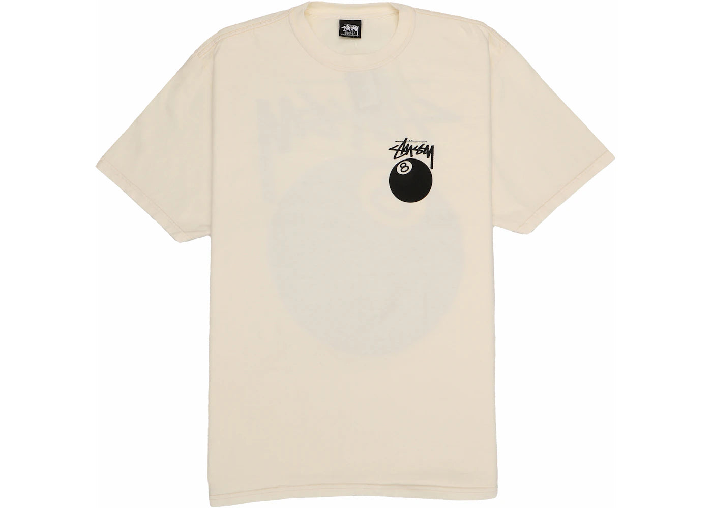 T-shirt Stussy 8 Ball teint aux pigments - Naturel
