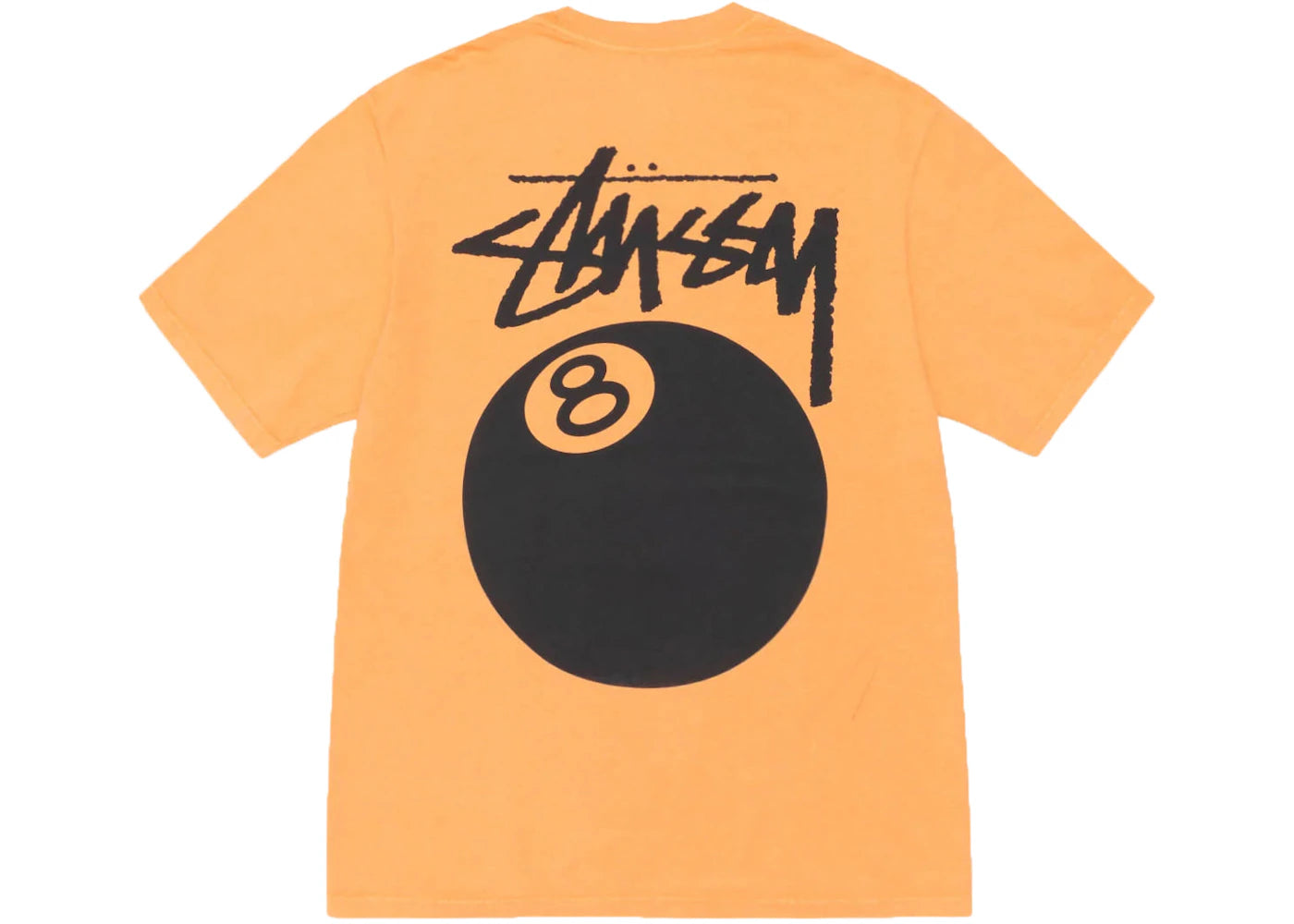T-shirt Stussy 8 Ball teint aux pigments - Orange