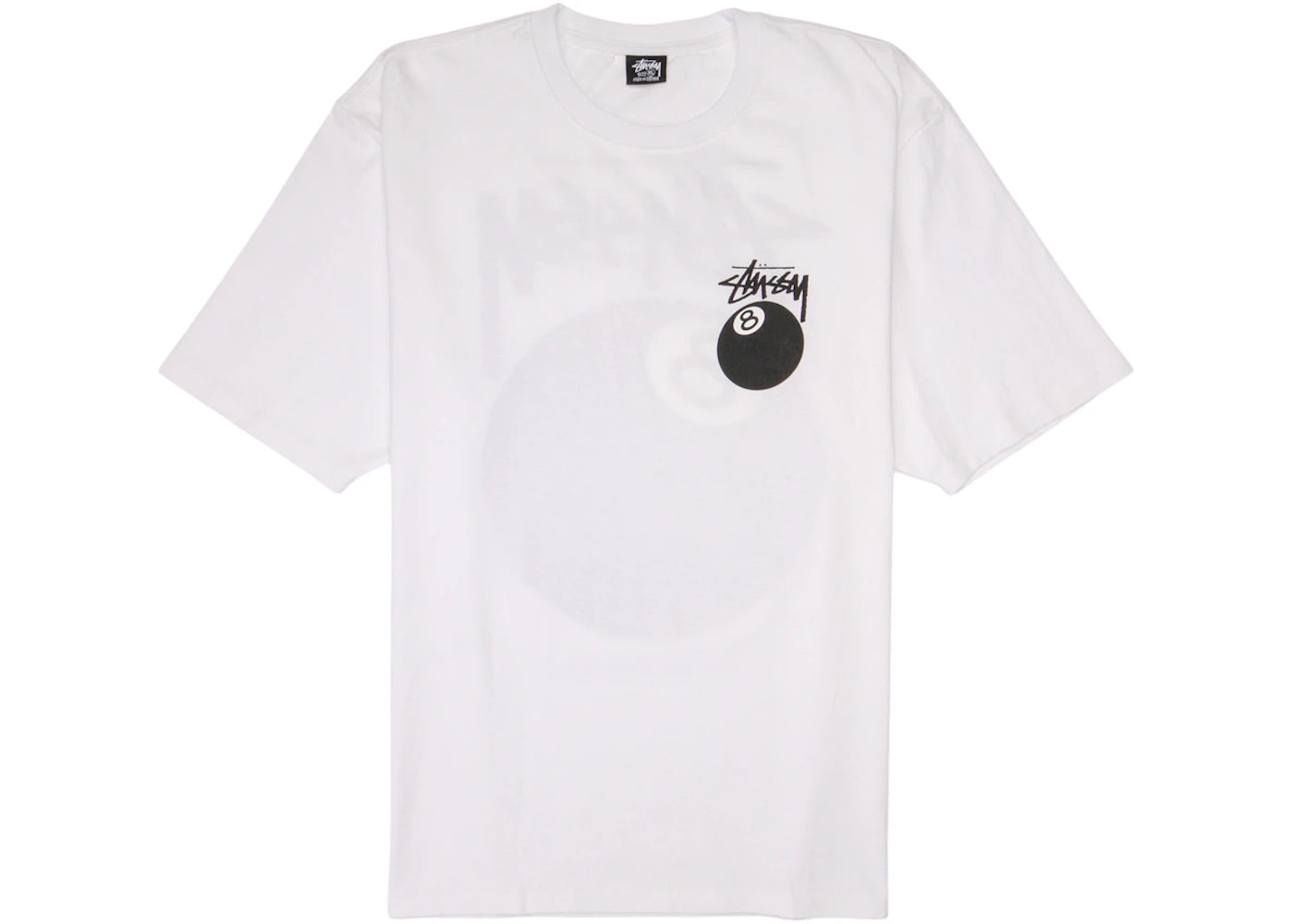 T-shirt Stussy 8 Ball blanc