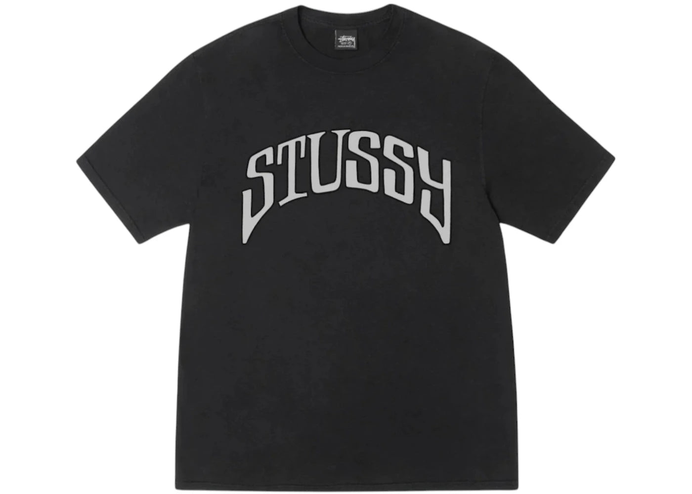 Stussy Arched Pigment Dyed Tee-Black