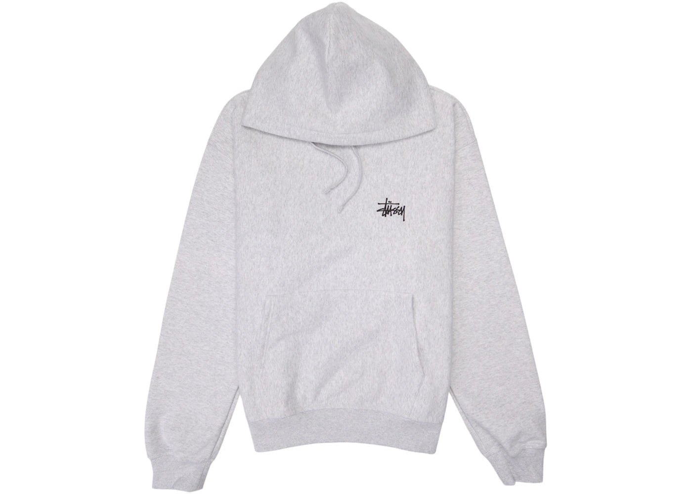 Stussy Basic Hoodie-Ash Heather