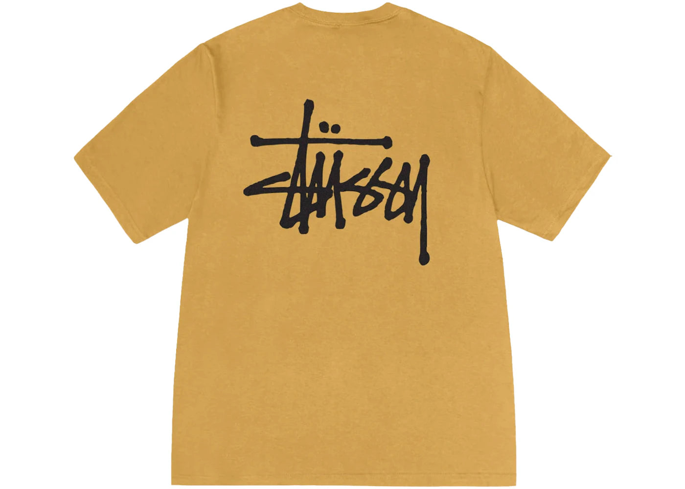 T-shirt Stussy Basic Logo - Curry