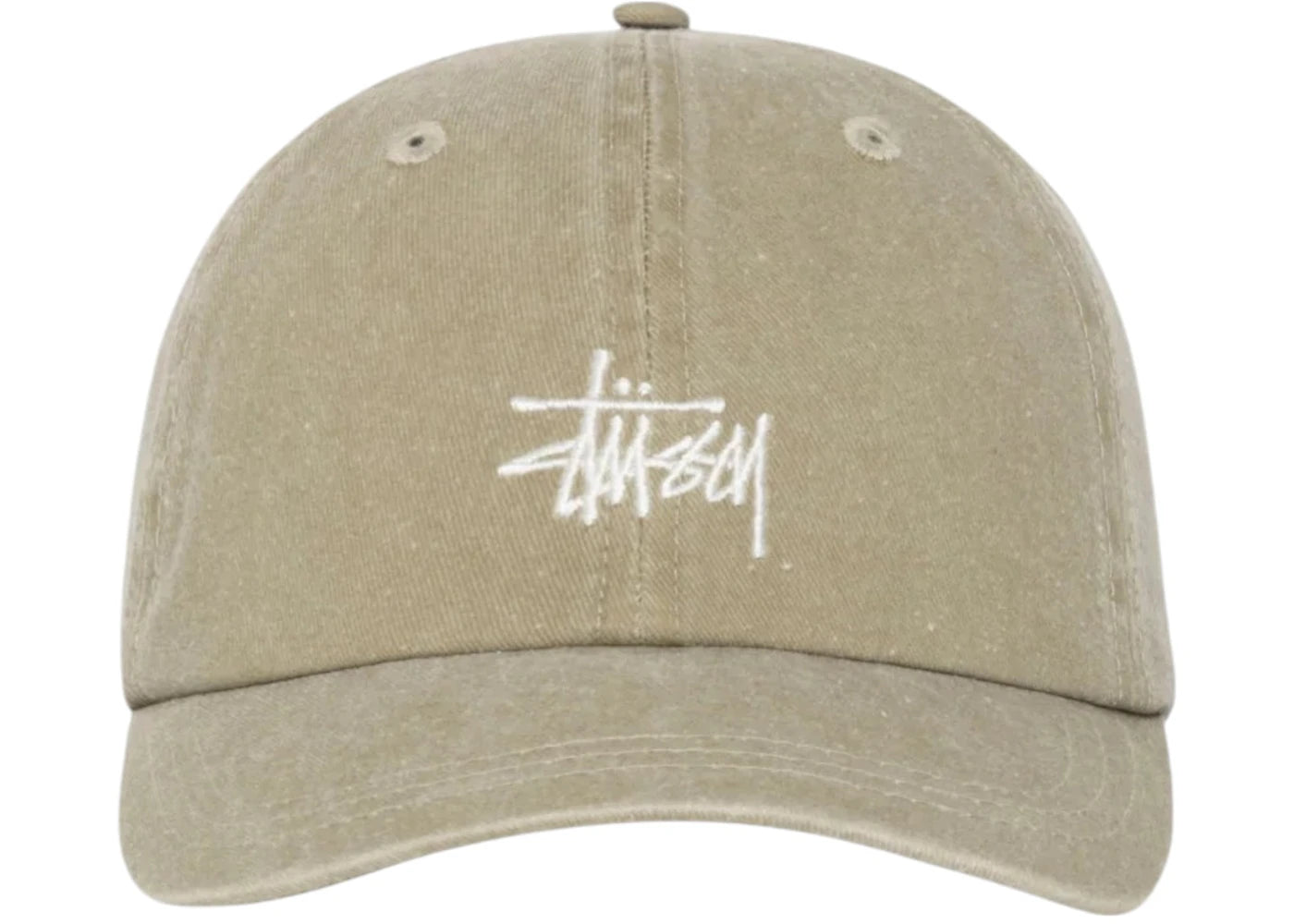 Stussy Basic Washed Cap-Faded Tan