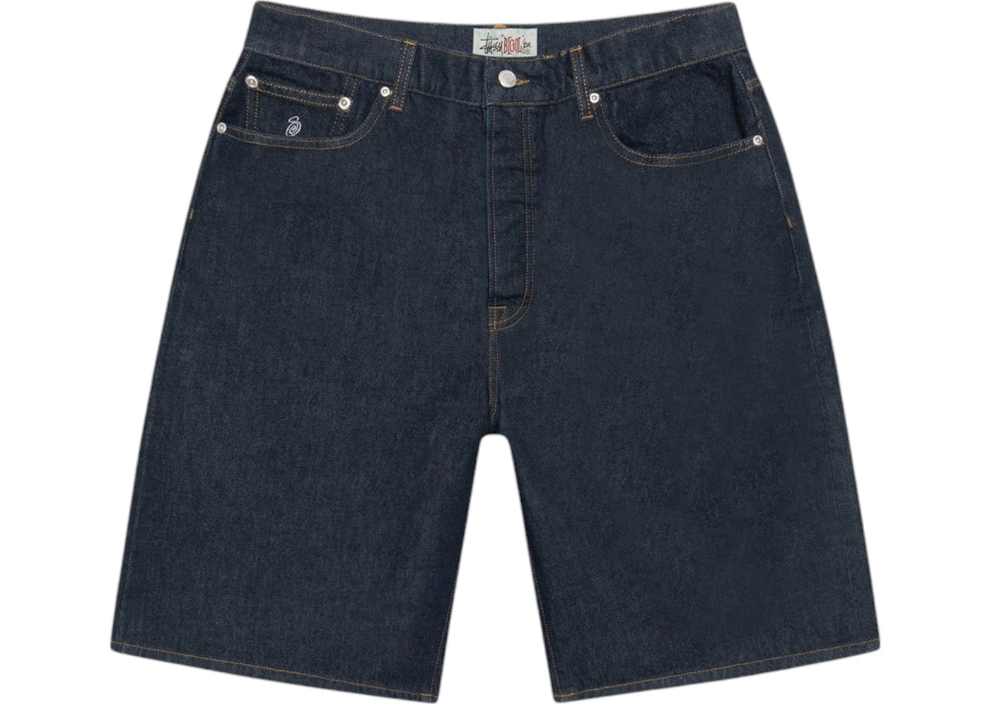 Stussy Big Ol' Denim Short (SS25)-Rinsed Indigo