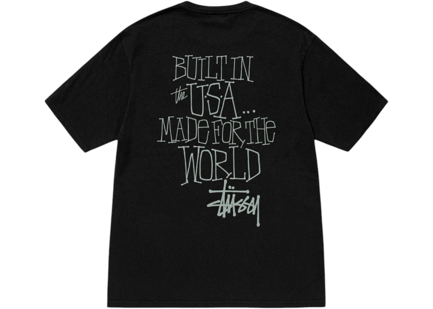 Stussy Built In USA Pigment Dyed Tee-Black