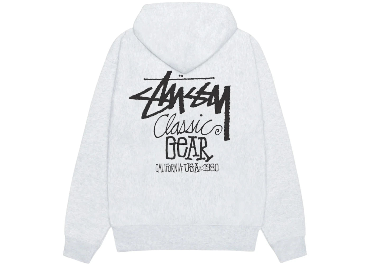 Sweat à capuche Stussy Classic Gear - Gris cendré