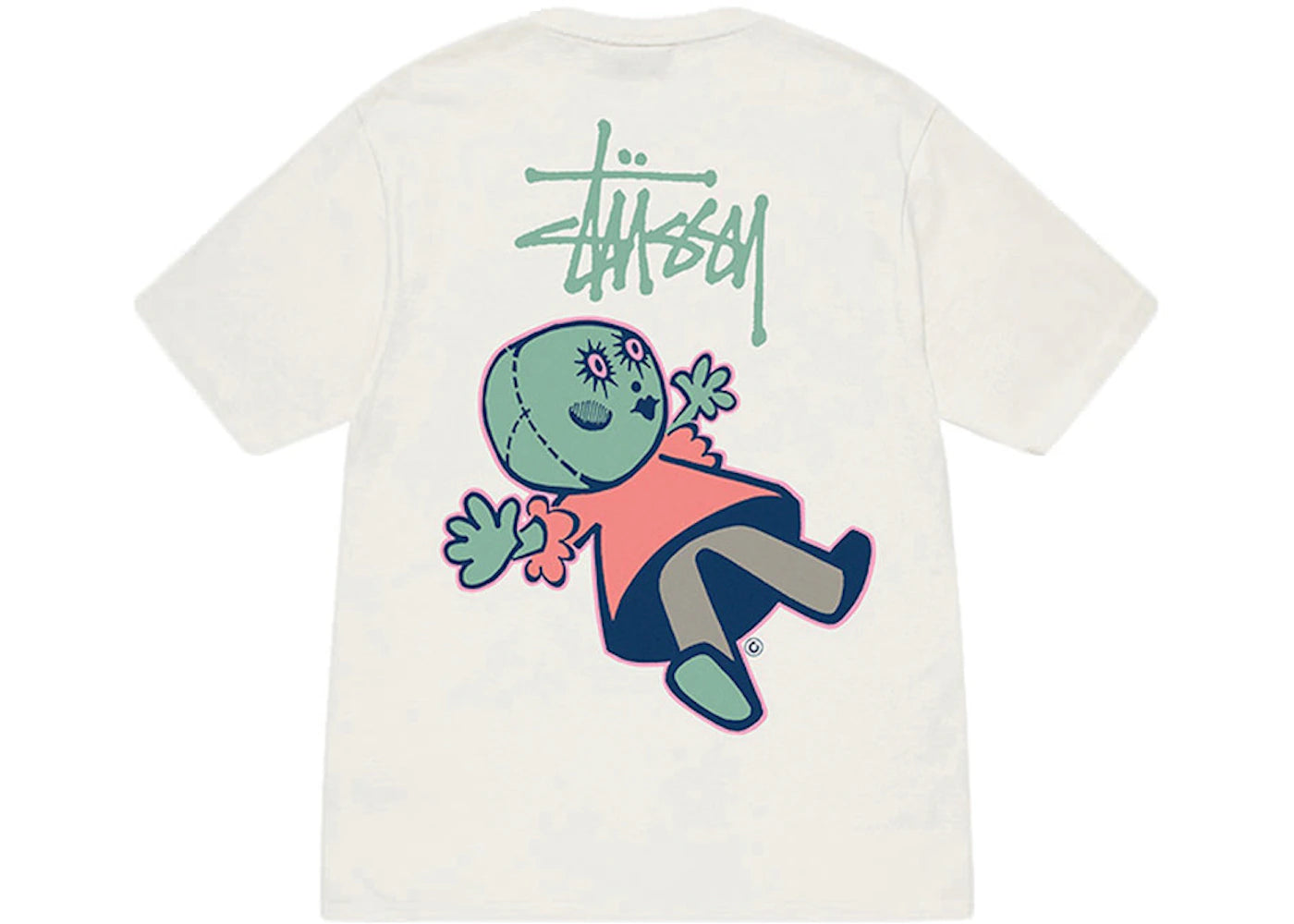 T-shirt Stussy Dollie teint aux pigments - Naturel