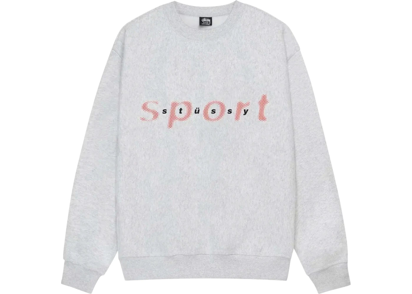 Sweat-shirt Stussy Dot Sport Crew - Gris cendré