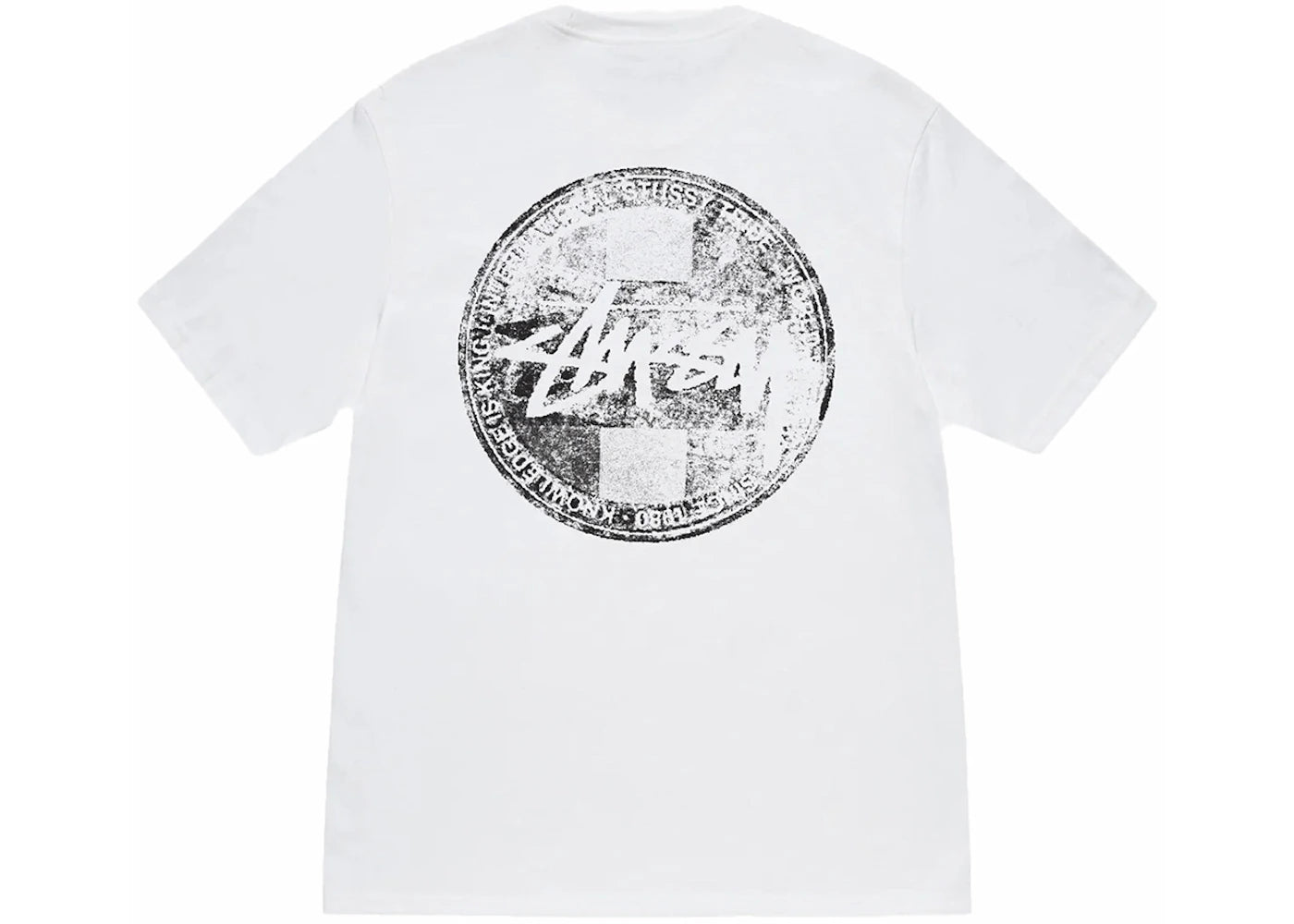 T-shirt Stussy Dot Stamp blanc