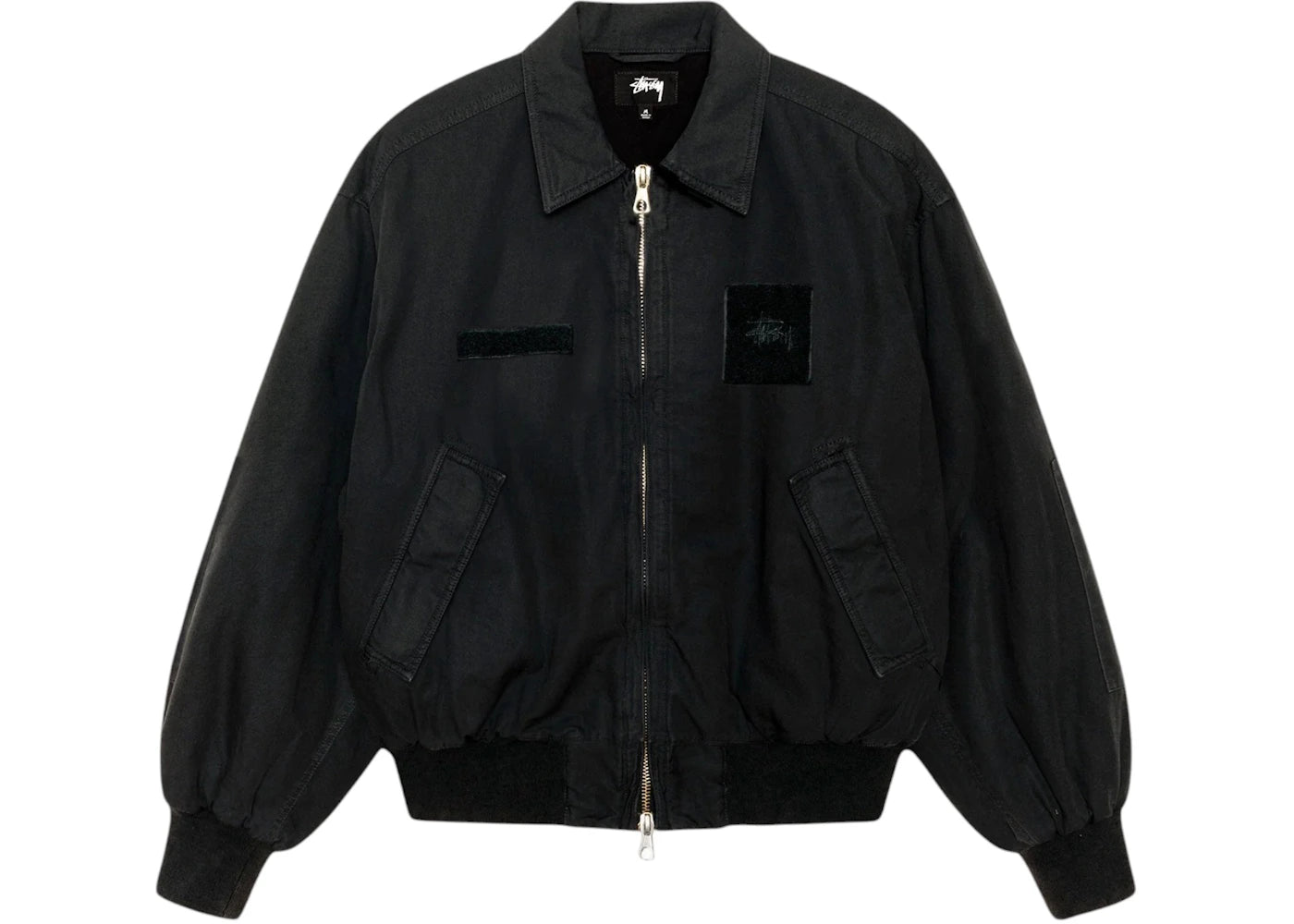 Stussy Flight Bomber Jacket-Black