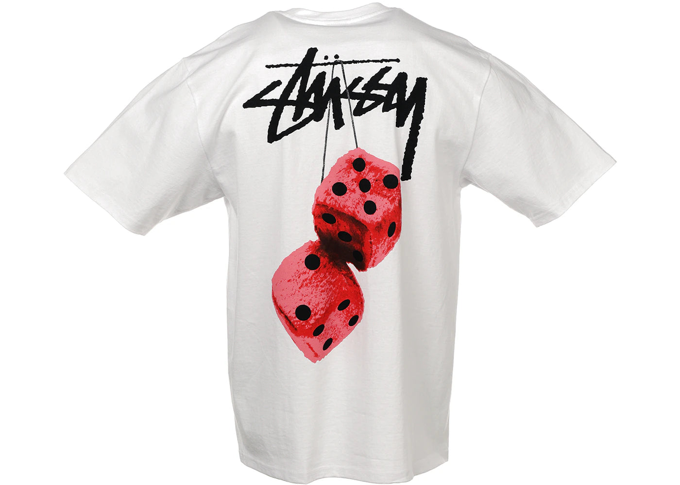 Stussy Fuzzy Dice Tee-White
