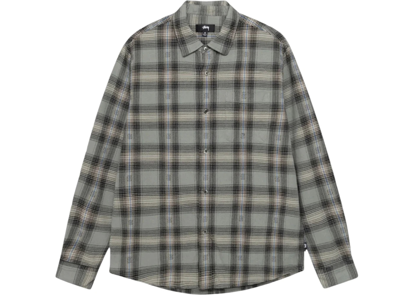 Chemise à carreaux Stussy - Grise