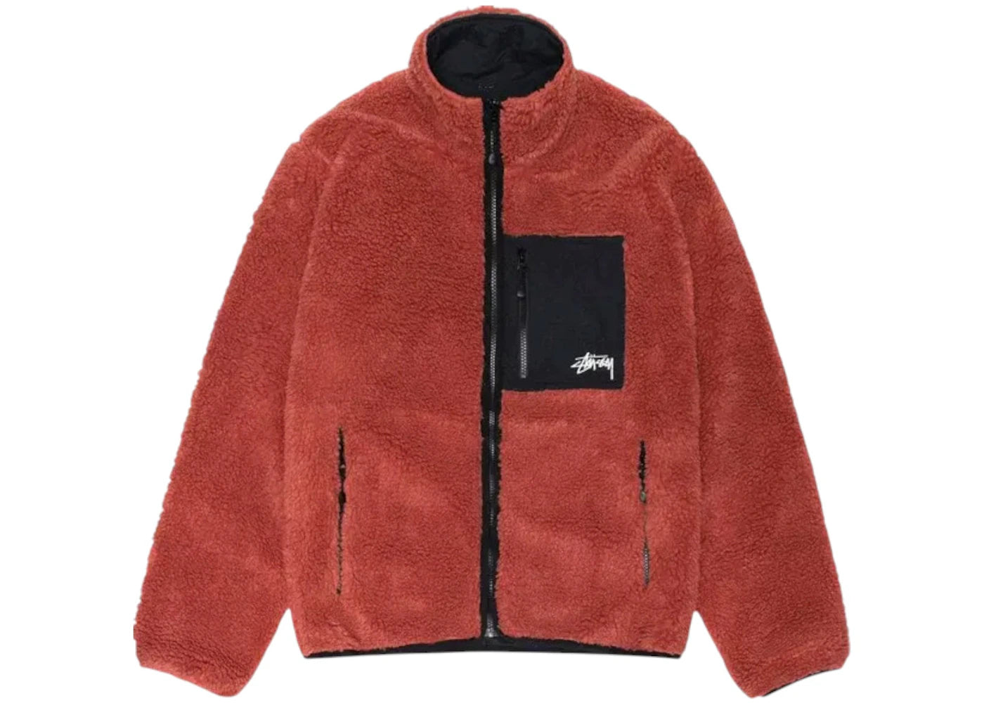 Veste réversible Stussy Sherpa - Terra Cotta