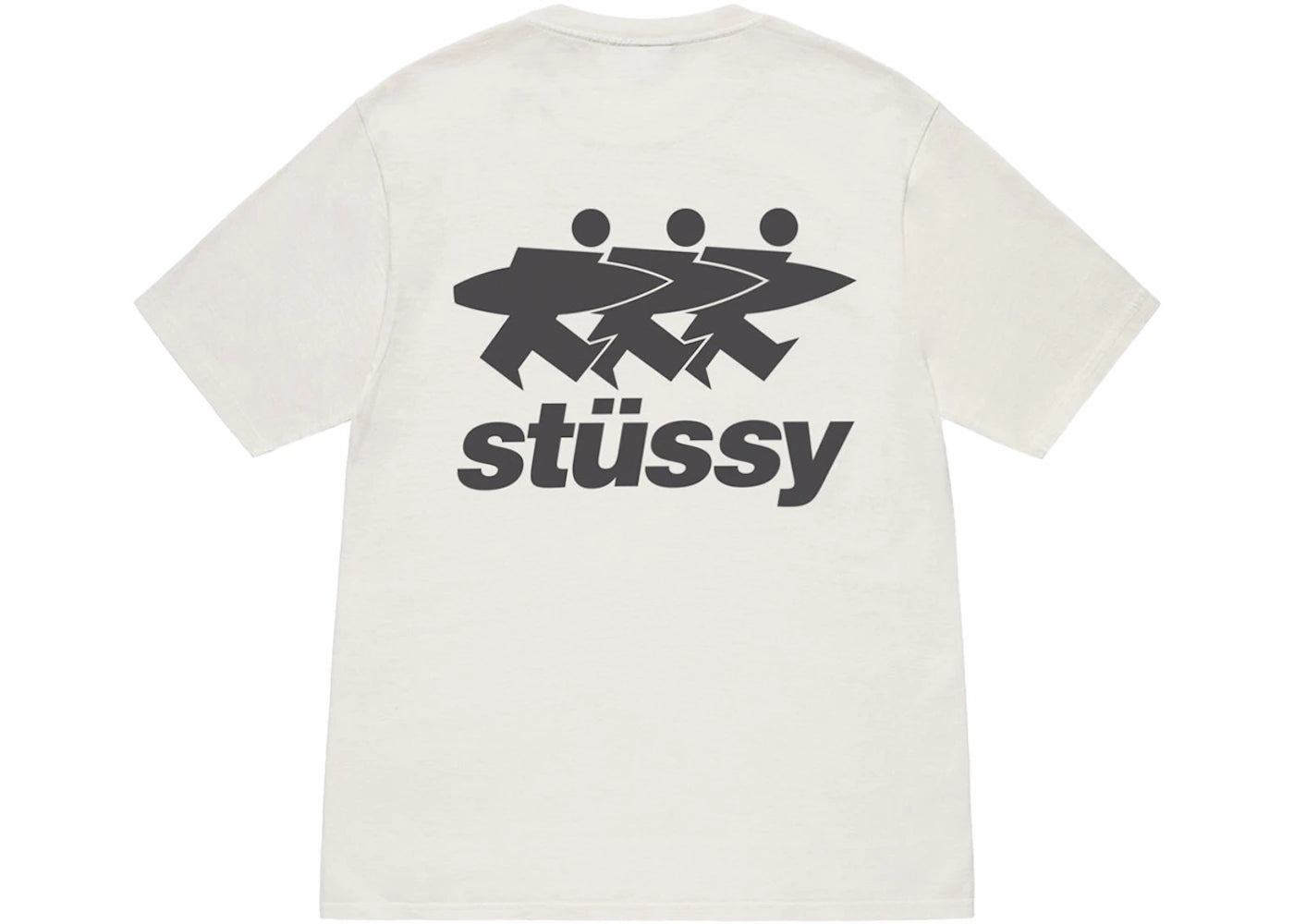 T-shirt Stussy Surfwalk teint aux pigments - Naturel