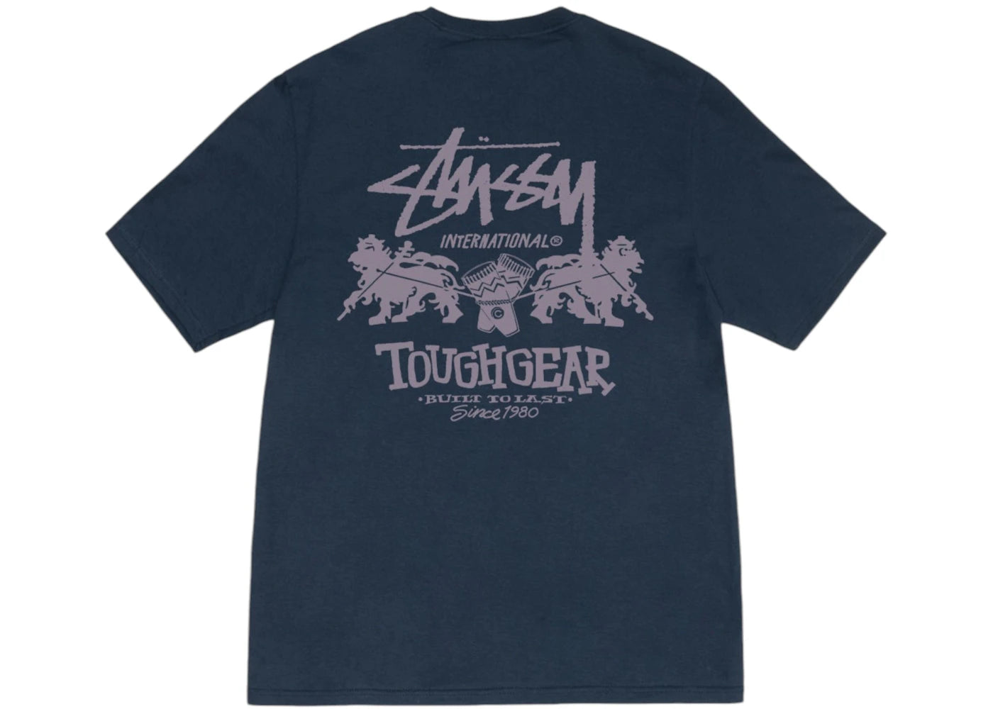 T-shirt Stussy Tough Gear International bleu marine