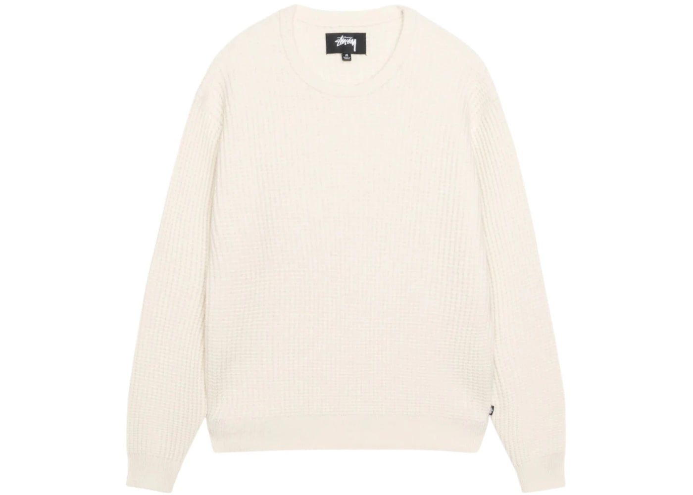 Pull Stussy en cachemire à maille gaufrée - Naturel