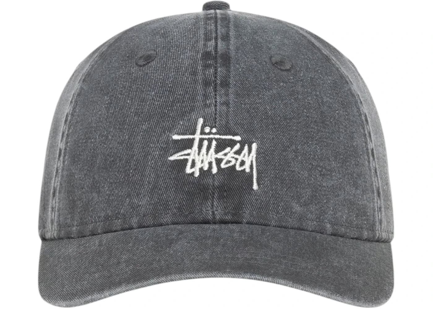 Casquette Stussy Washed Basic - Charbon délavé