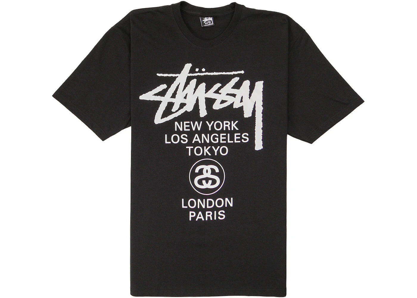 T-shirt Stussy World Tour - Noir