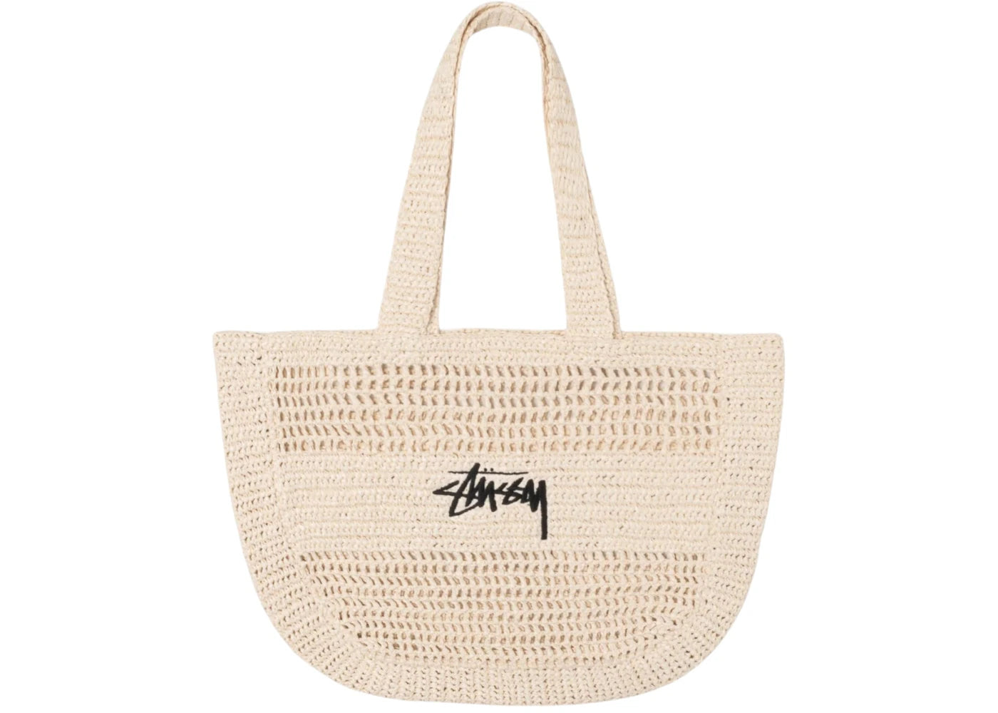 Sac cabas tissé Stussy - Ivoire
