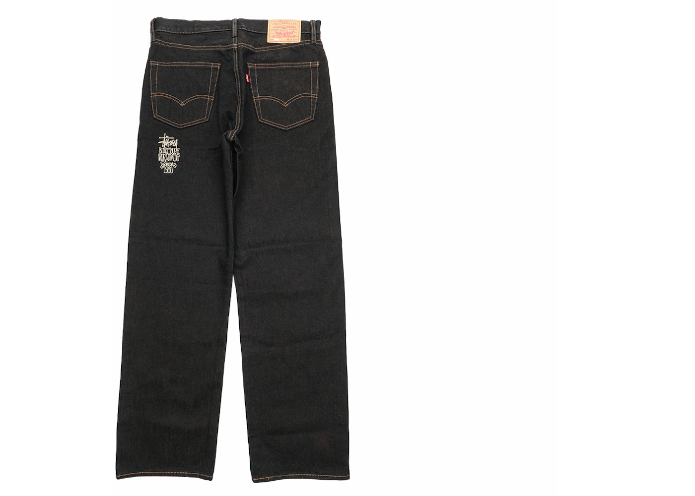 Jean Stussy x Levi's Crispy Rinse 568 - Noir/Marron