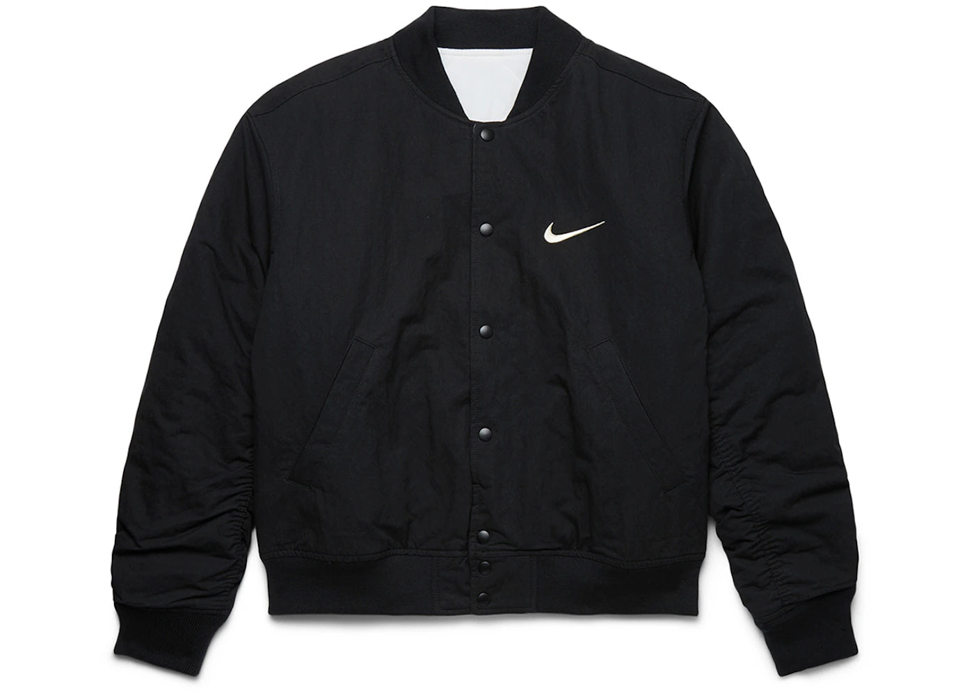 Stussy x Nike Reversible Varsity Jacket-Black/Sail