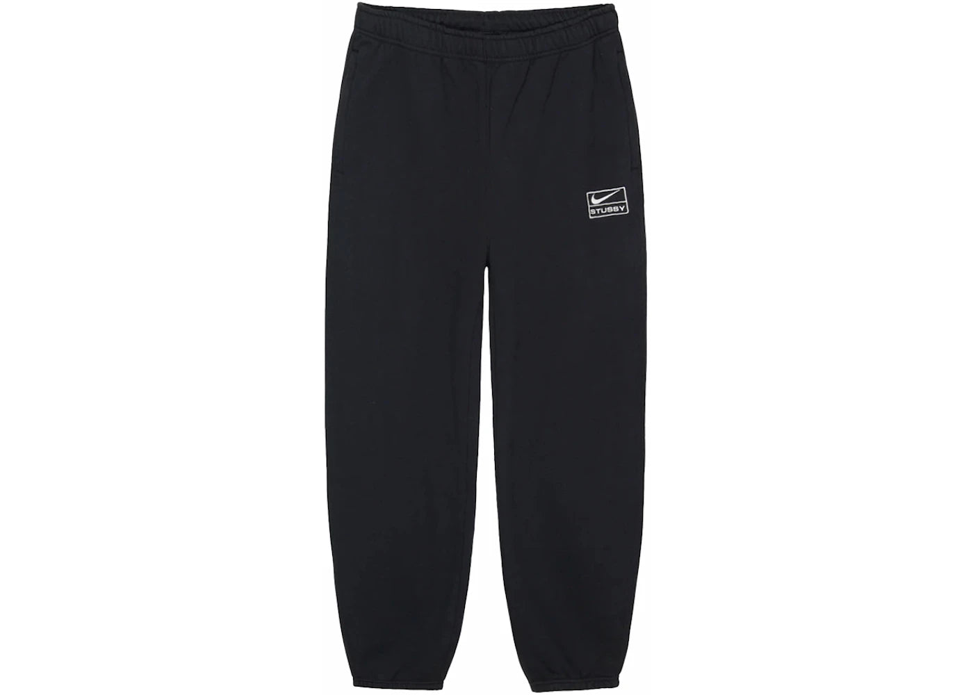Nike x Stussy Stone Washed Fleece Sweatpants (FW23)-Black