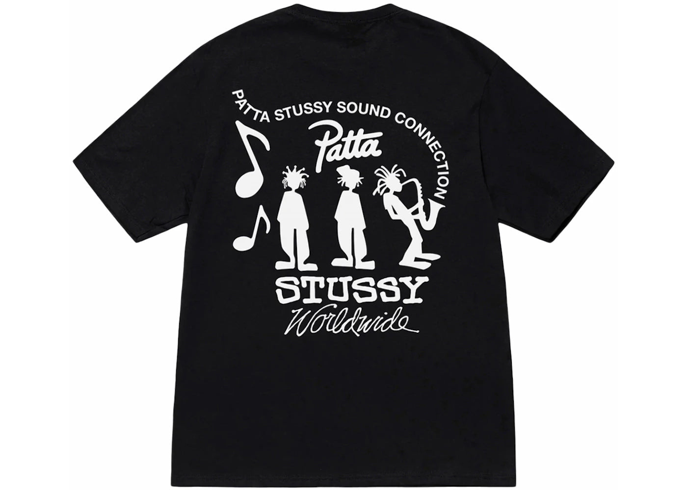 Stussy x Patta Sound Connection Tee-Black
