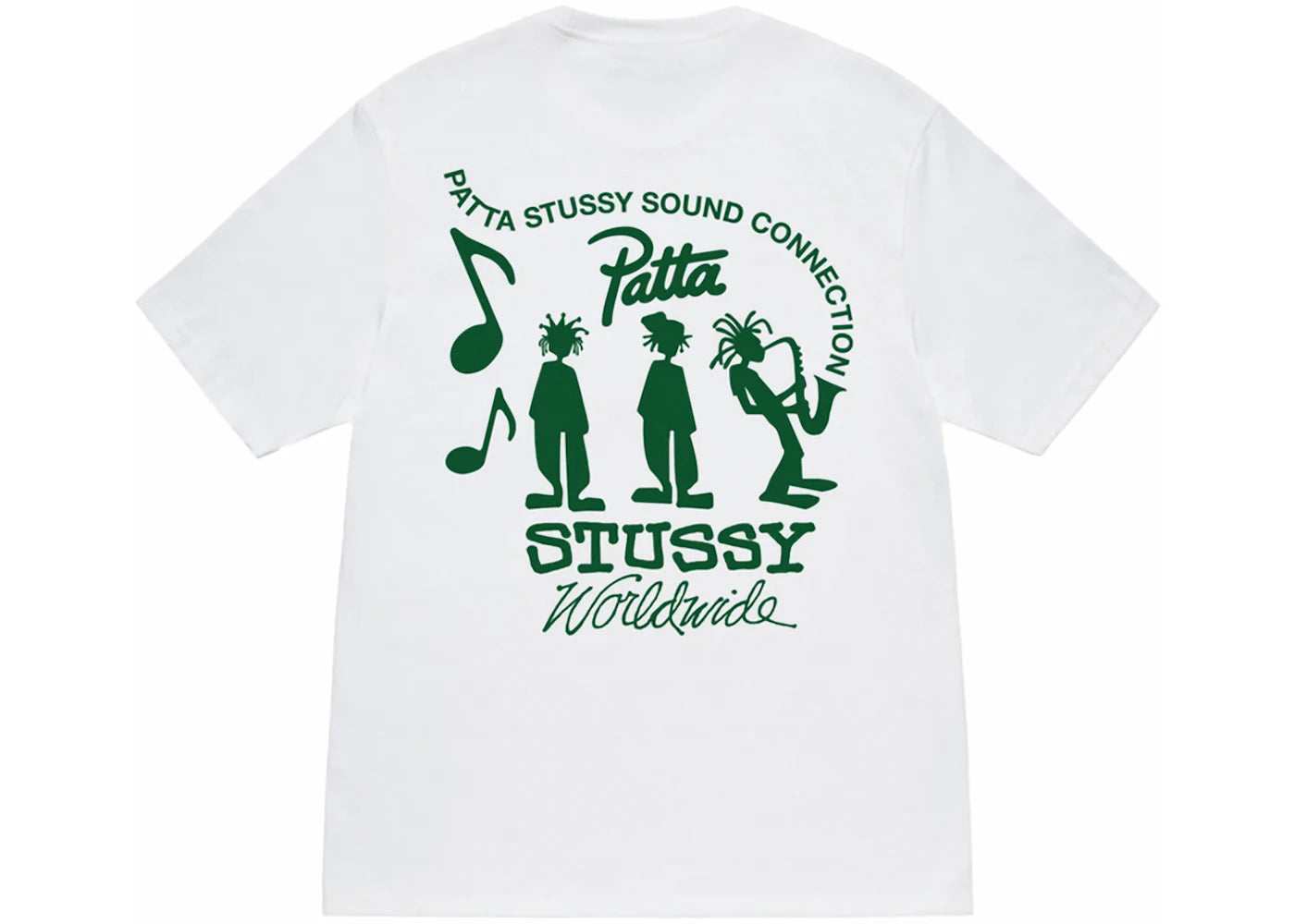Stussy x Patta Sound Connection Tee-White