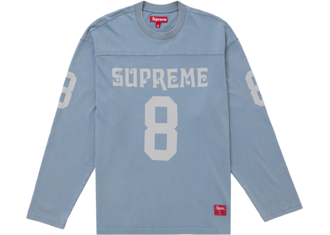 Maillot de football à manches longues Supreme Affiliated - Bleu poussiéreux