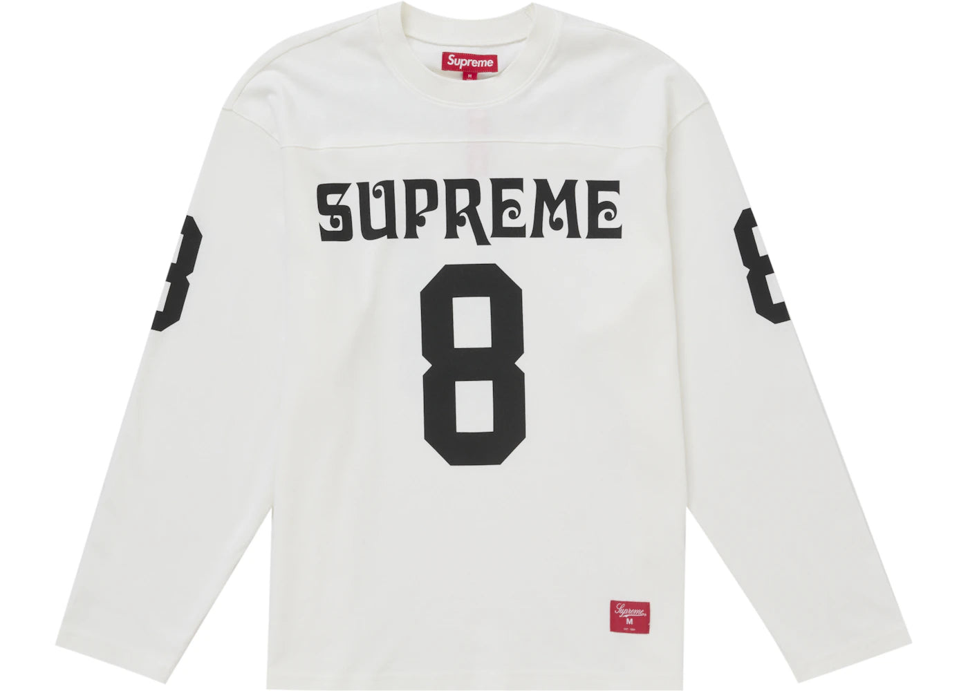 Supreme Affiliated L/S Football Top-White